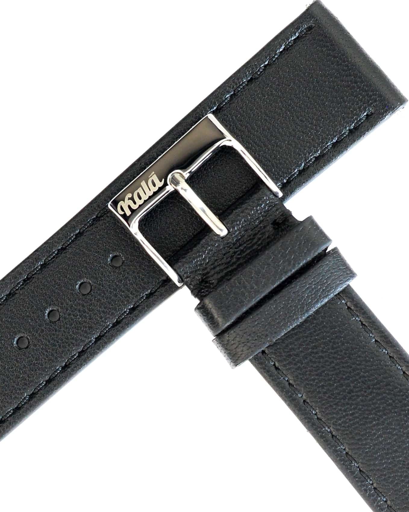 Sheep Nappa Black with Black Stitch - 20MM