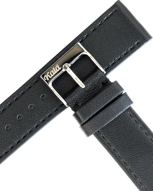 Sheep Nappa Black with Black Stitch - 20MM