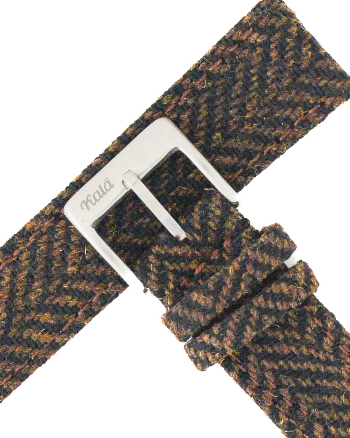 Tweed Canvas Dark Brown - 20MM