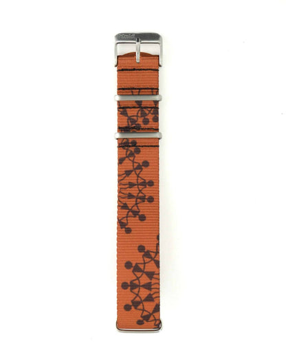Warli Art Nato Terracotta - 20MM
