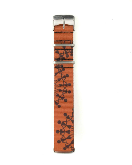 Warli Art Nato Terracotta - 20MM