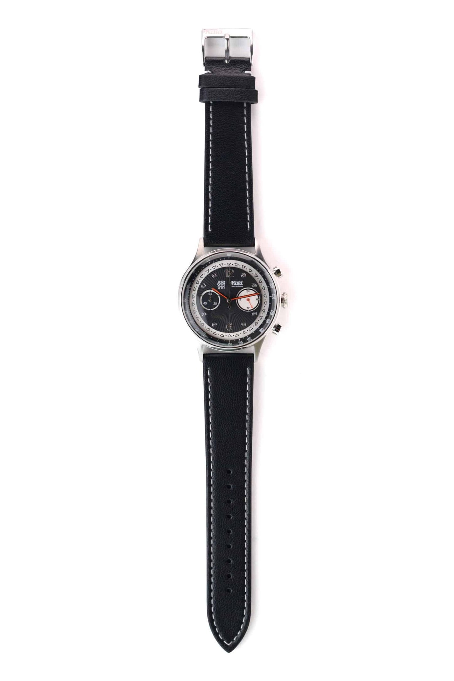 Sheep Nappa Black with White Stitch - 20MM