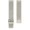 Premium 20 mm silver Milanese mesh strap in stainless steel