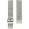 Premium 20 mm silver SHARK mesh strap in stainless steel BUCKLE LASER ENGRAVED