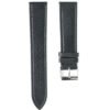 Premium black SHEEP NAPPA leather strap 20 mm for watches
