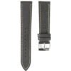 Premium brown Saffiano leather strap 20 mm for watches